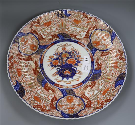 An Imari charger diameter 47cm